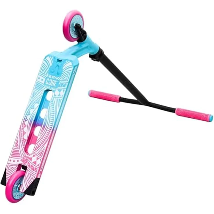 Fantic26 CORE Stunt-Scooter Trick Tret Roller 110mm Rollen I ABEC 9 I für Anfänger & Profi I Ab 5 Jahren I 78cm-95cm Höhe I Park CL1 Türkis/Pink – Bild 3