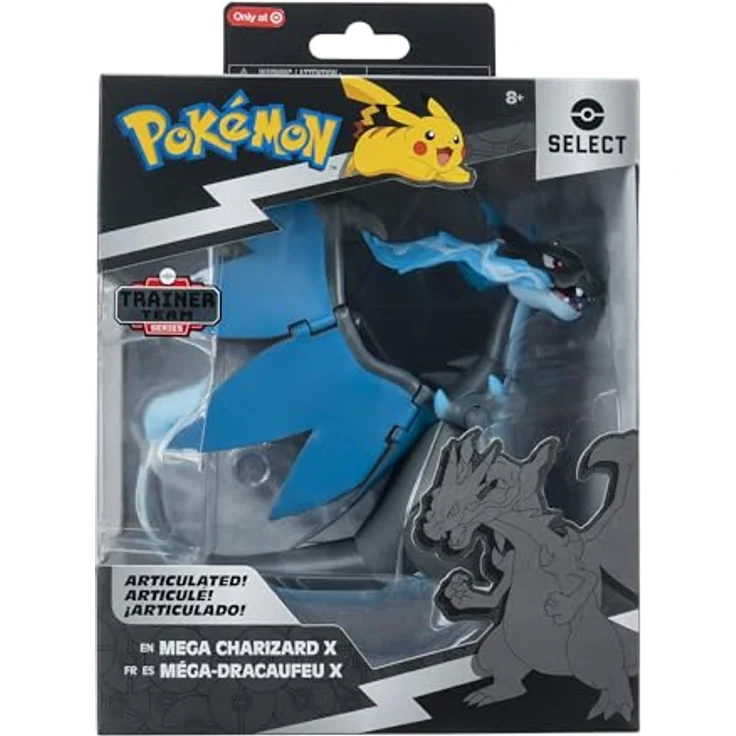 Pokémon PKW3428 Mega-Glurak X, 15cm bewegliche Sammelfigur mit über 15 Bewegungspunkten, authentische Details – Bild 2