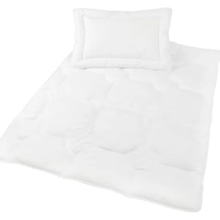 ZOLLNER Kinder und Kleinkinder Bettenset, Kopfkissen 40x60 cm, Bettdecke 100x135 cm, weich gefüllt, waschbar bis 95°C, kochfest, trocknergeeignet, STANDARD 100 by OEKO-TEX zertifiziert