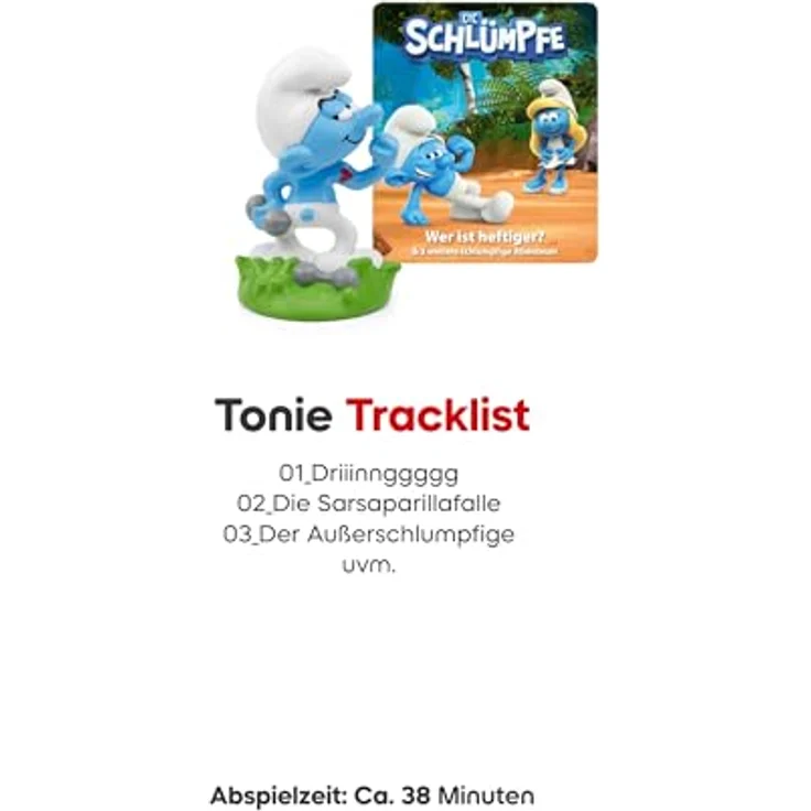 tonies Hörfigur Die Schlümpfe – Wer ist heftiger? & 3 weitere Abenteuer, Hörspiel für Kinder ab 5 Jahren, Spielzeit ca. 59 Minuten – Bild 3