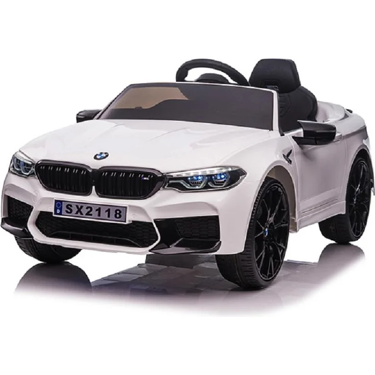 schnaeppchenmeile-online Kinder Elektroauto BMW M5, 24V mit LED, Fernbedienung, Audio, zwei starke Motoren, für Kinder bis 5 Jahre