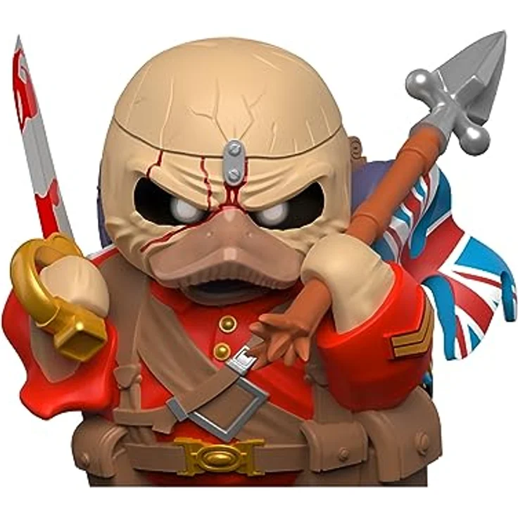 TUBBZ Box-Ausgabe Eddie der Soldat Eddie The Trooper Sammler-Vinyl-Gummiente Figur - Offizielles Iron Maiden Merchandise - Musik - TUBBZ Boxed Edition, hochdetailliert, 9 cm groß – Bild 3