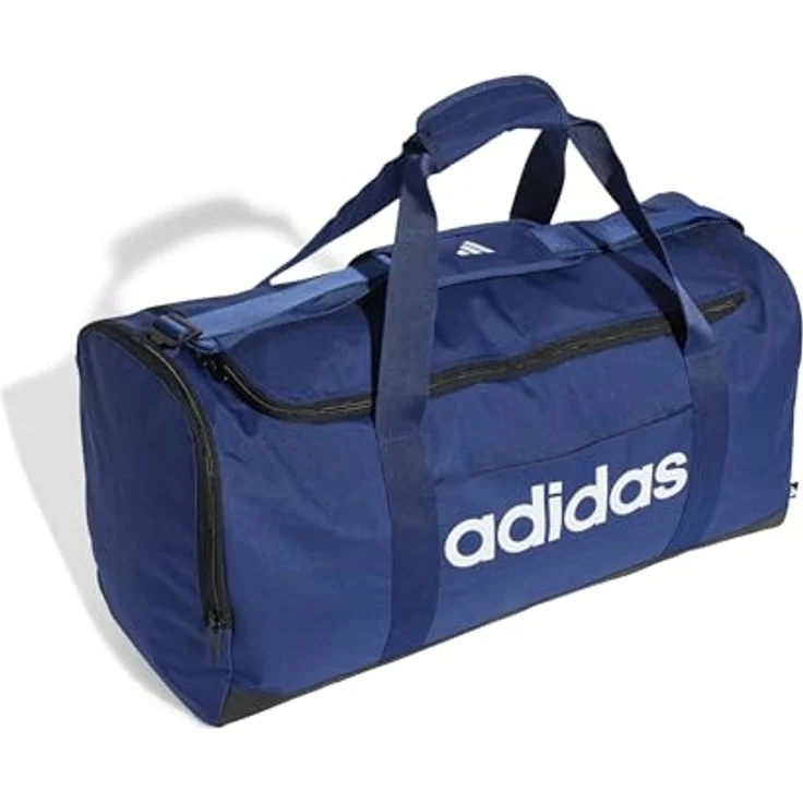 adidas Performance Sporttasche LINEAR DUFFEL M, mit recycelten Materialien, schwarz – Bild 3