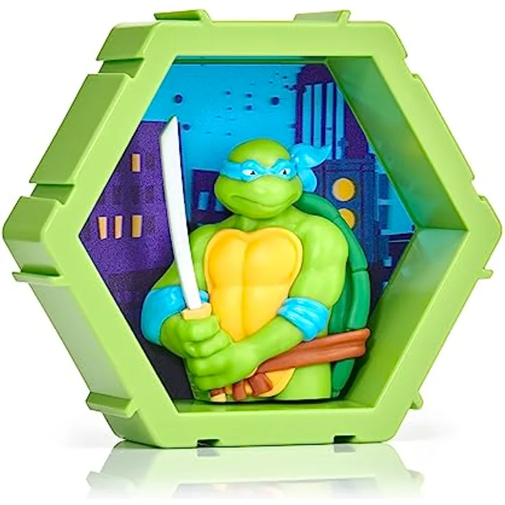 PODS 4D Ninja Turtles Leonardo | Einzigartige zusammensteckbare Wackelfigur zum Sammeln, die aus ihrer Welt in Ihre platzt, Wand- oder Regaldisplay | Spielzeug und Geschenke | Serie 1 Nr. 431