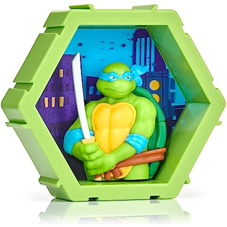 PODS 4D Ninja Turtles Leonardo | Einzigartige zusammensteckbare Wackelfigur zum Sammeln, die aus ihrer Welt in Ihre platzt, Wand- oder Regaldisplay | Spielzeug und Geschenke | Serie 1 Nr. 431 – Bild 1