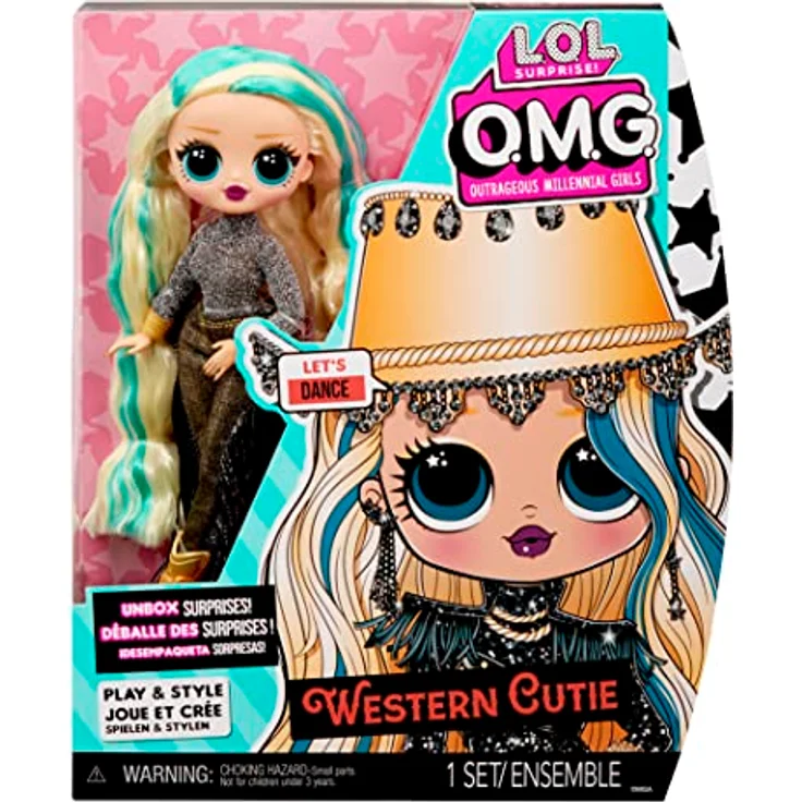 LOL Surprise OMG Fashion Doll - WESTERN CUTIE - Packe die fabelhaften Überraschungen und Accessoires aus- Inklusive Modepuppe, Outfit und Puppenständer- Tolles Geschenk für Kinder im Alter ab 4 Jahren – Bild 7