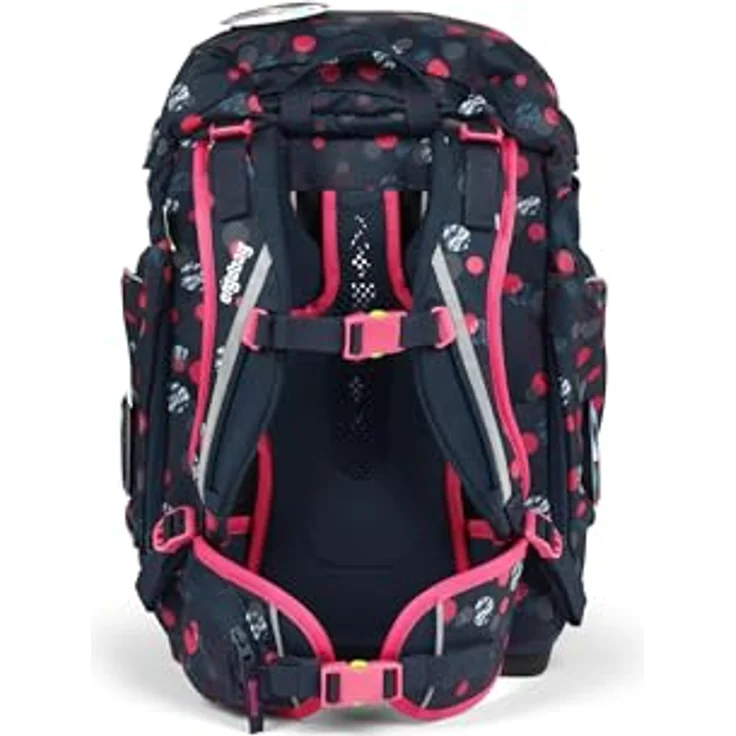 ergobag Schulrucksack Maxi (5tlg), aus recycelten PET-Flaschen, inklusive Federmäppchen, Schlamperrolle und Sportrucksack, grau – Bild 5