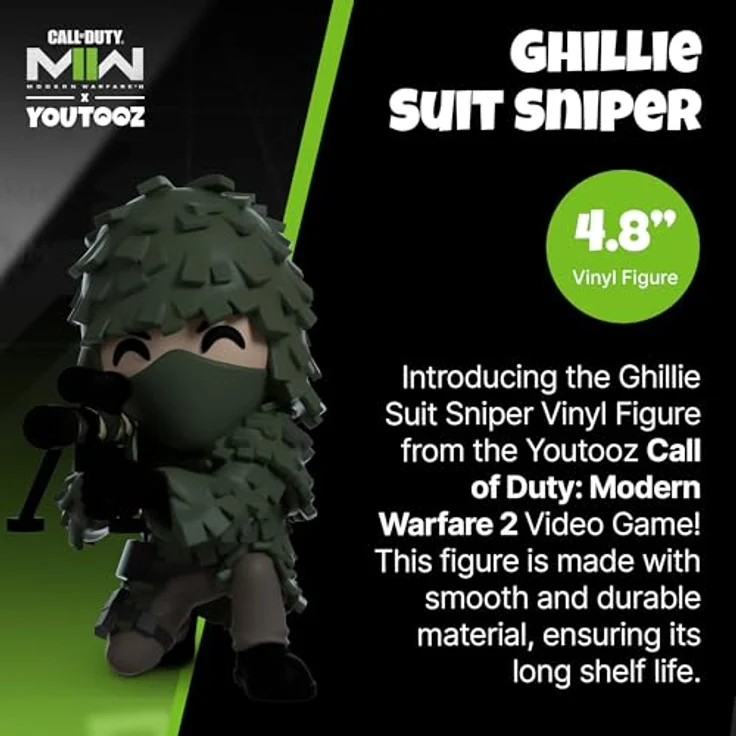 Youtooz Call of Duty: Modern Warfare 2 Vinyl Figur Ghillie Suit Sniper 12 cm, Kuscheltier in Fensterbox – Bild 2