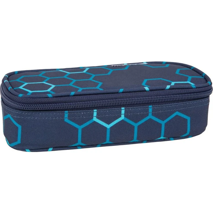 McNeill Etui Box CAMPUS XAGON, Federmäppchen mit integrierter Stiftehalterung, blau – Bild 1