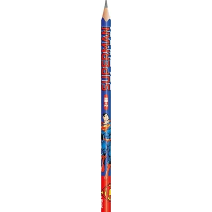 Maped SUPERMAN Bleistifte HB blau, 6er Set mit ergonomischem Griff und bruchsicherer Mine – Bild 2