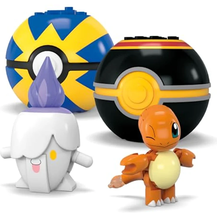 Pokémon MEGA 4 Feuer-Typ Set, Klemmbausteine mit 105 Teilen, für Kinder ab 6 Jahren – Bild 4