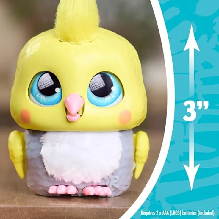 Just Play furReal Handfuls - Kakadu, interaktive Spielfigur mit über 50 Geräusch- und Bewegungsvarianten, kompakt für unterwegs, für Kinder ab 4 Jahren – Bild 7