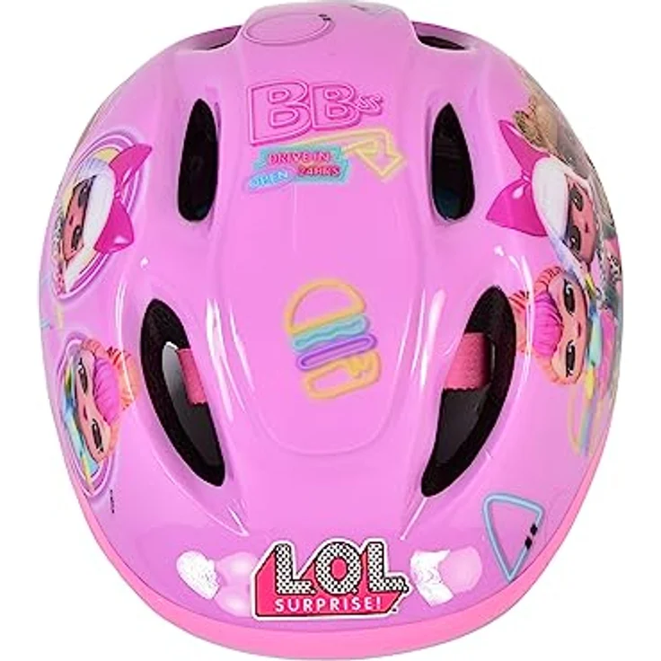 Volare L.O.L. Surprise! Kinder Fahrrad-Helm Deluxe Gr. 52-56 cm, einstellbarer Kopfumfang, leichtgewichtig, Lizenzartikel – Bild 2