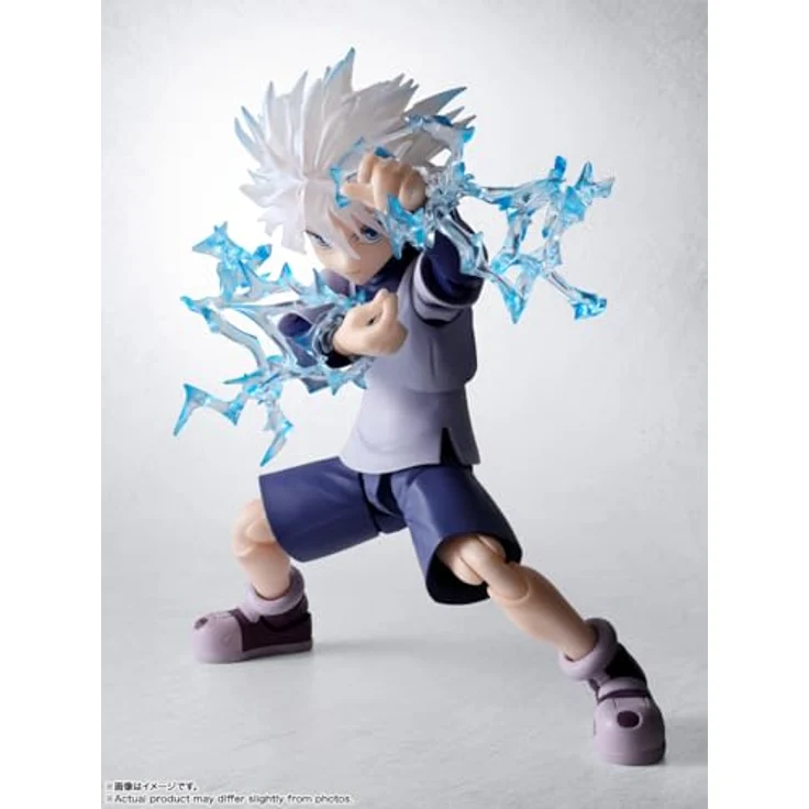 TAMASHII NATIONS Hunter x Hunter S.H.Figuarts Action Figure Killua, 14 cm, vorbemalt mit Zubehör – Bild 4