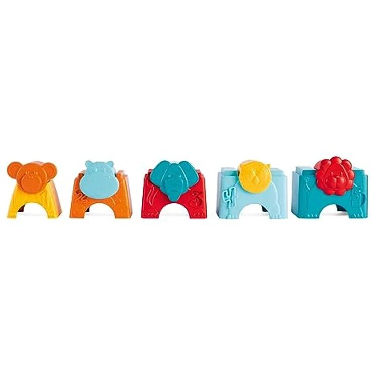 Chicco 2in1 Stapelturm Eco+ Turm der Tiere, kreatives Stapelspielzeug aus 80% recyceltem Kunststoff für Kinder ab 9 Monaten – Bild 4