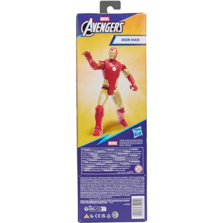 AVENGERS Marvel Avengers Titan Serie Iron Man Action-Figur, 29,2 cm mit 11 Bewegungspunkten, in Sammler-Verpackung, für Kinder ab 4 Jahren – Bild 5