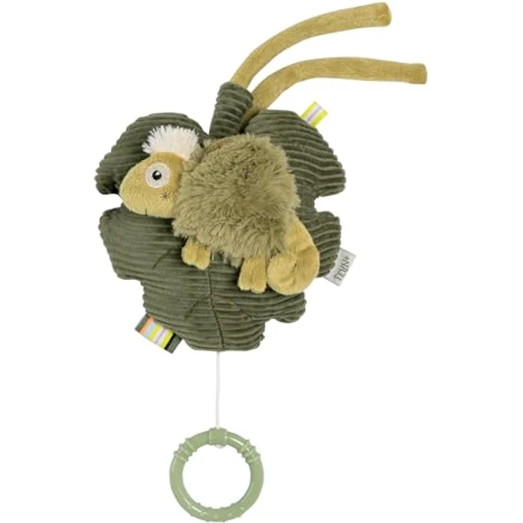 Fehn Spieluhr Chamäleon, Kuscheltier & Einschlafhilfe für Babys mit Melodie "Schlafe mein Prinzchen", waschbar bei 30°C, 15 cm – Bild 1