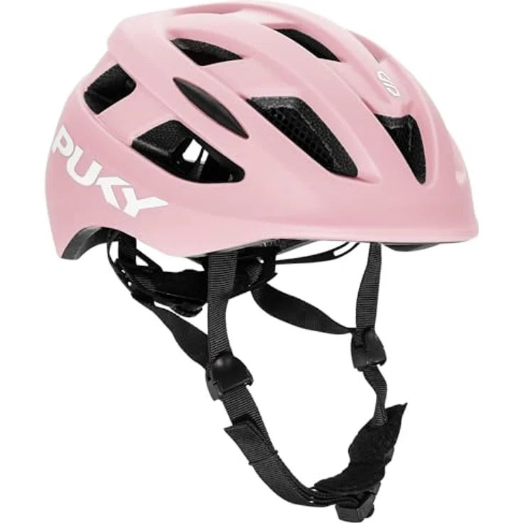 PUKY Helmet S Rosa | Kinder Fahrradhelm 48-55 cm | Leichtgewicht 220g | Maximaler Schutz & Belüftung | 360° Sichtbarkeit durch Licht-Modul | Ideal für Sicherheit und Komfort auf dem Fahrrad – Bild 1
