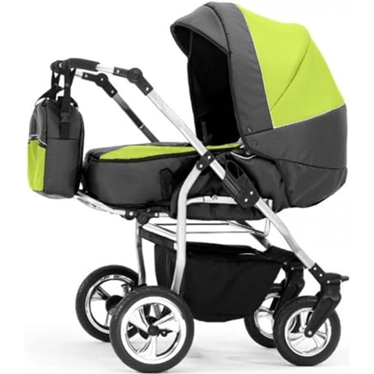 Elcar Zwillingskinderwagen 2 in 1 Duo Twin inkl. Sportsitze - 11 Teile - in 20 Farben, variabel und komfortabel – Bild 2