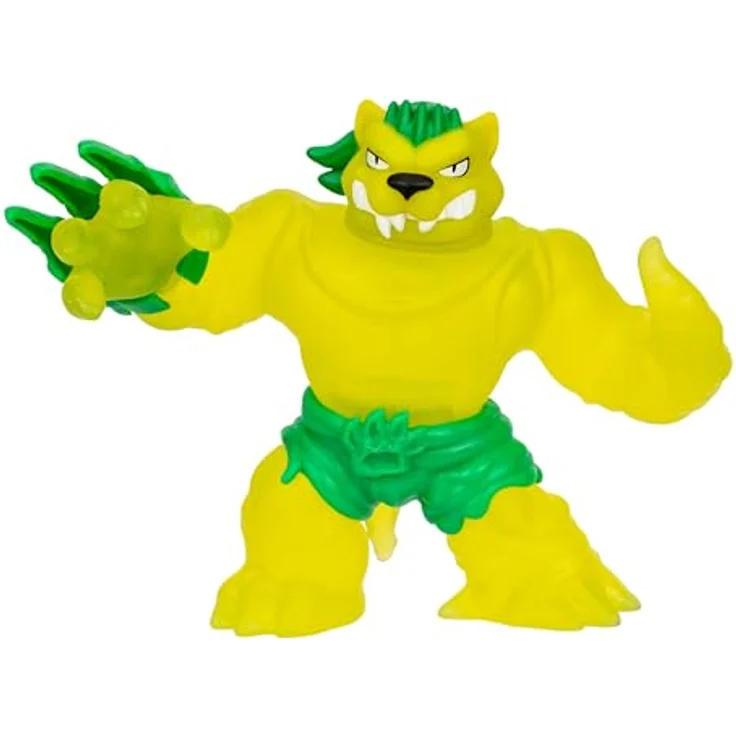 Heroes of Goo Jit Zu Meteor Madness Jagooar-Actionfigur, dehnbar, mit elastischer Schleimfüllung und Meteor-Jaguarkralle, bis auf das Dreifache dehnbar – Bild 1