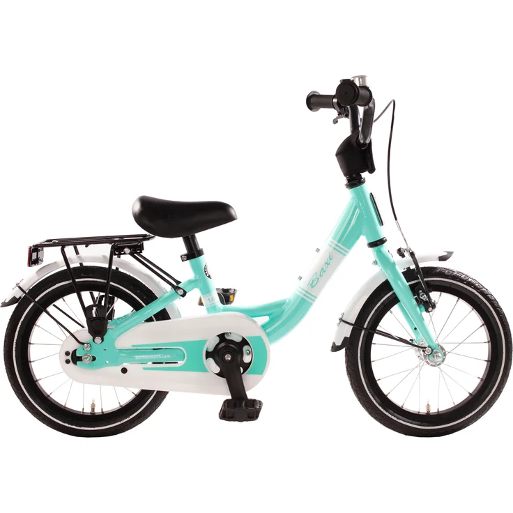 Bachtenkirch Kinderfahrrad 14" Baxi - aqua, Aluminiumrahmen, Rücktrittbremse, V-Bremse, Cityreifen, höhenverstellbarer Vorbau, Reflektoren, Gepäckträger
