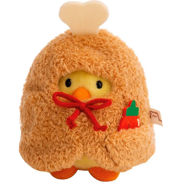 Nici Kuscheltier mymochi, Set Küken Tschieps 8 cm mit Chilisoße und Hähnchenkeulekostüm, zitronengelb – Bild 1