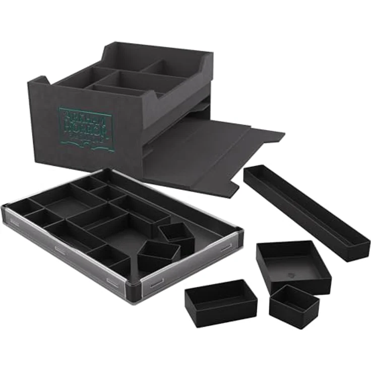 Gamegenic Arkham Horror The Card Game Night Chest Premium Aufbewahrungsbox, mit Platz für 4 Ermittlerdeck-Bücher und über 500 Karten, inklusive schwarzem Token Silo XL – Bild 4