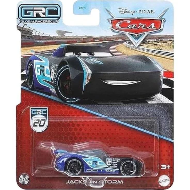 Disney Cars Jackson Storm HYD11, Die-Cast Spielzeug-Rennwagen im Maßstab 1:55, Global Racers Cup Edition – Bild 2