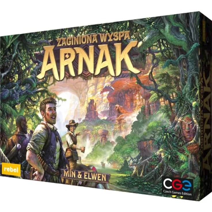Rebel Gra Zginiona Wyspa Arnak, Brettspiel für 1-5 Spieler ab 14 Jahren, strategisches Inselabenteuer mit hochwertigen Materialien, mehrfarbig – Bild 1