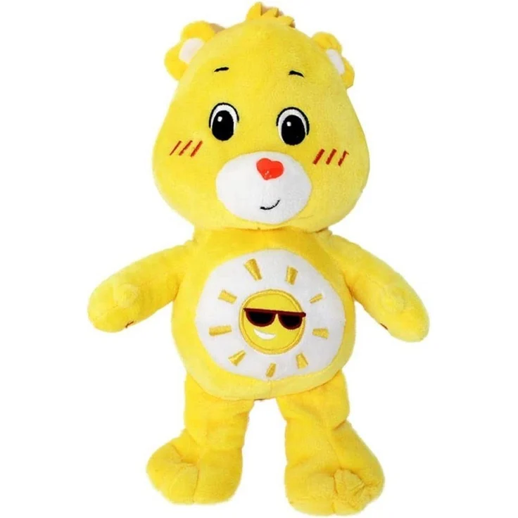 soma Glücksbärchi Kuscheltier Care Bears Sonnenschein Bärchi gelb XXL43cm, Super weicher Plüsch Stofftier Kuscheltier für Kinder