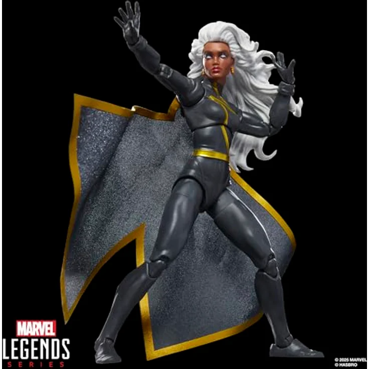 Marvel Mvl Legends Exc Red 4, Sammelfigur Storm mit 4 Accessoires, 15 cm, vollbeweglich, rot – Bild 3