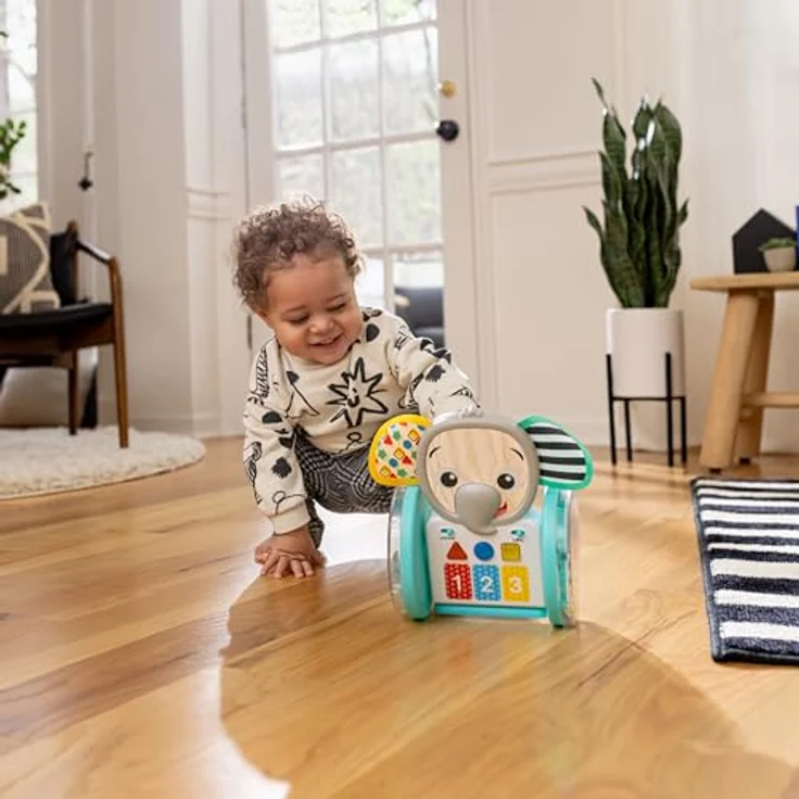 Baby Einstein Chase & Tap Earl, interaktives Krabbelspielzeug mit 2 Positionen, mehr als 50 Phrasen in 4 Sprachen, abwischbar, ab 6 Monaten – Bild 18