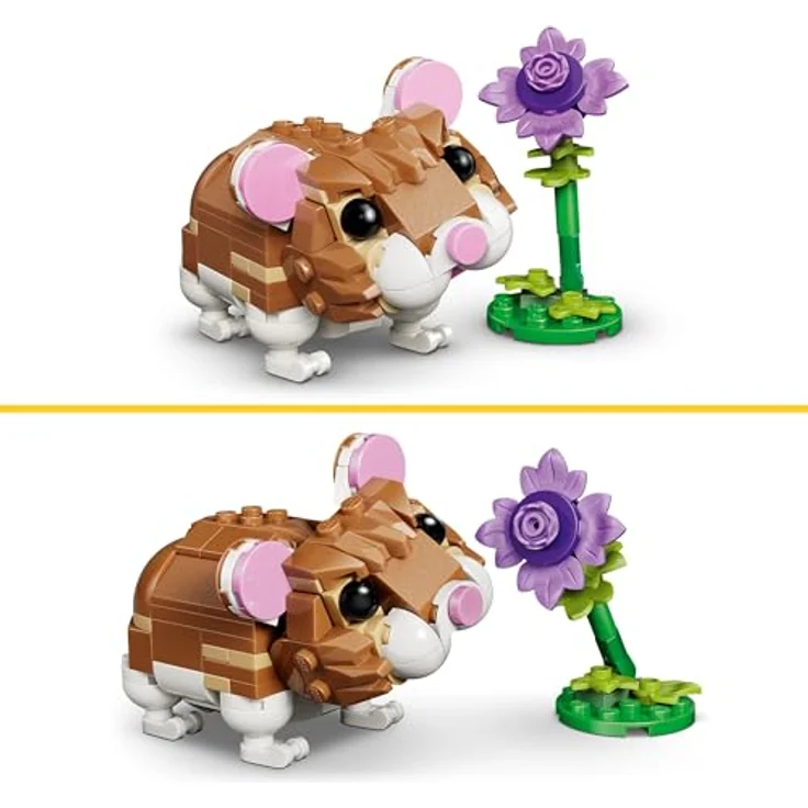 LEGO Creator 3-in-1-Set Niedlicher Hamster, Kinderspielzeug mit 3 Bauoptionen in Mint, Konstruktionsspielzeug für Jungen und Mädchen - 31376 – Bild 3