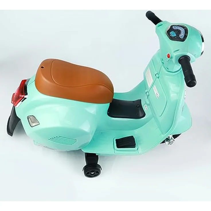 TURBO CHALLENGE 119151 Gepäckträger Vespa GTS Elektro-119151 – Wassergrün – Akku 6 V + USB-Ladegerät im Lieferumfang enthalten – Gewicht max. 25 kg – ab 2 Jahren, L – Bild 6