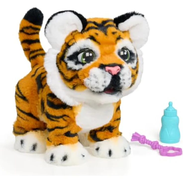 Just Play FurReal Gabby, interaktive Plüsch-Tigerpuppe mit Ton, 32-38 cm, orange – Bild 8
