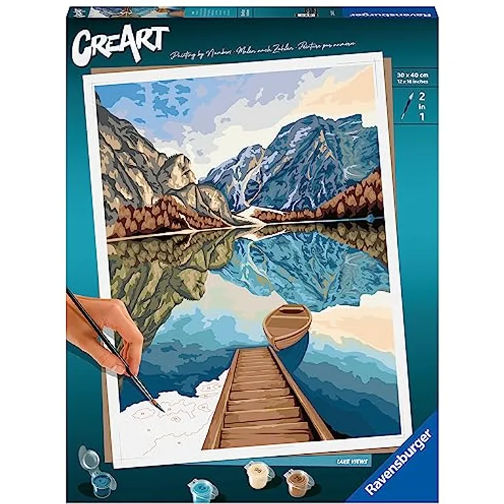 Ravensburger CreArt - Malen nach Zahlen 23612 - Lake Views - ab 12 Jahren