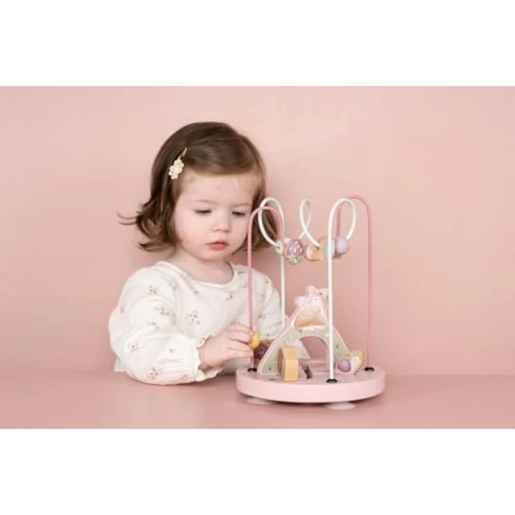 Little Dutch 7348 Aktivitätsspirale Fairy Garden, FSC Holz Motorikschleife für Kinder ab 18 Monaten, 18x18x22,4 cm – Bild 5