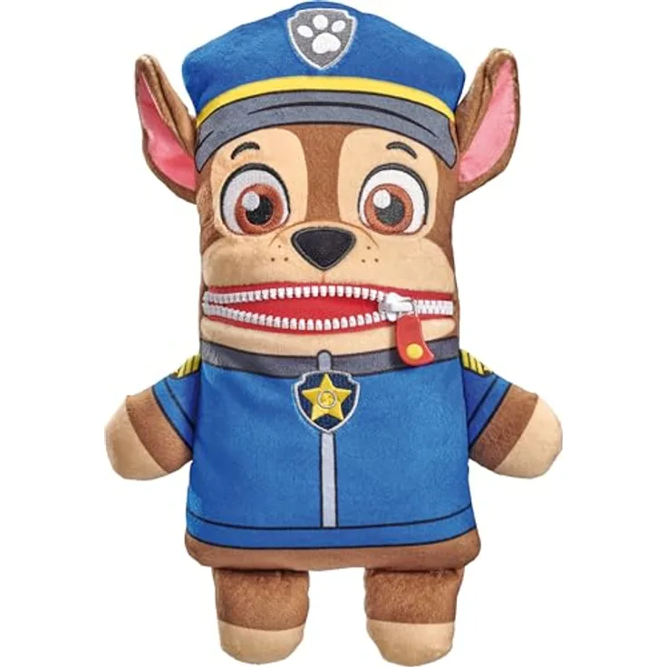 Schmidt Spiele Sorgenfresser Paw Patrol Chase, 28 cm Plüschfigur aus hochwertigem Material, handwaschbar, für Kinder ab 0 Jahren