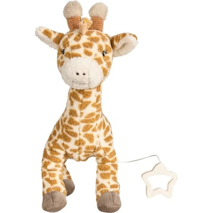 Sterntaler Spieluhr M GIRAFFE Kaya, Waschbare Einschlafhilfe mit Brahm's Wiegelied und Sternengriff aus weichem Flausch – Bild 4