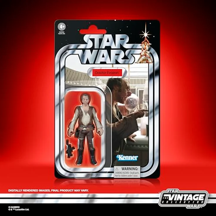 Star Wars The Vintage Collection Doctor Evazan Action-Figur, 9,5 cm, mit Blaster-Zubehör und Kenner-Verpackung – Bild 2