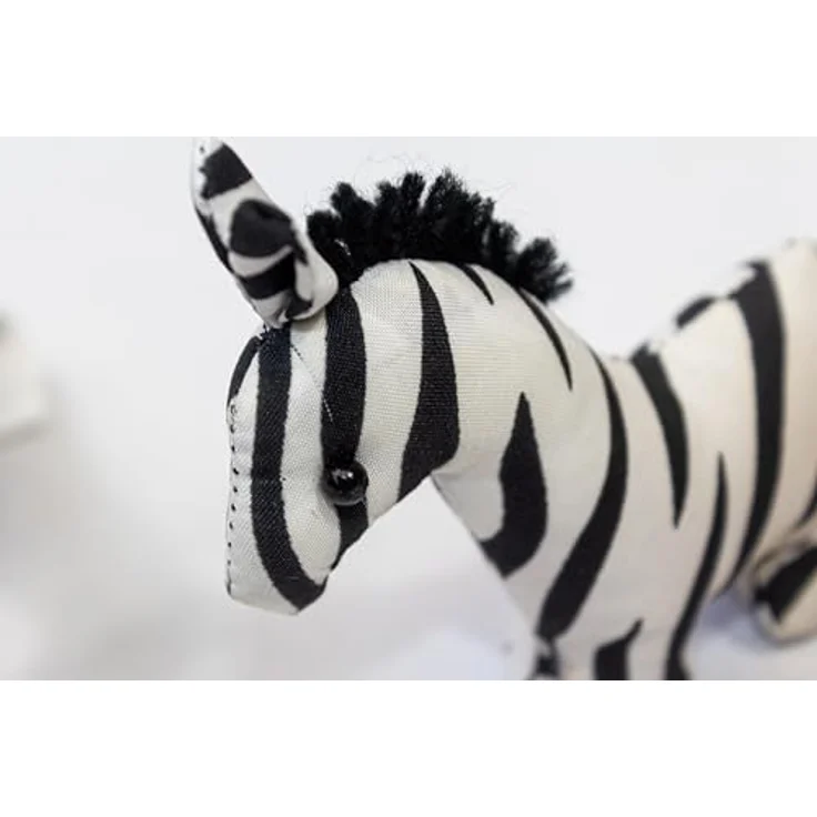Handgefertigte Giraffe Sandtier aus Stoff – ca. 7 cm, beruhigendes Gewicht und einzigartiges Design – Bild 2