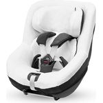 Maxi-Cosi Sommerbezug aus Biobaumwolle für den Pearl 360 und Mica (Eco), Kindersitzbezug, atmungsaktiv, feuchtigkeitsabsorbierend, maschinenwaschbar, nachhaltige Baumwolle, Naturweiß