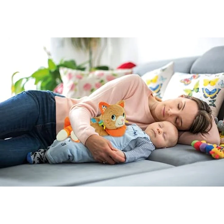 Clementoni Baby Kätzchen Ron-Ron, Plüschspielzeug mit Beruhigungsfunktion und Melodien, geeignet ab 0 Monaten – Bild 6
