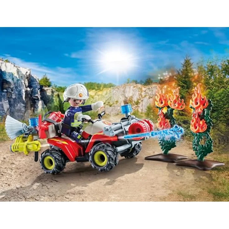 Playmobil Action - Action Heroes Fire Department Quad - 71825, Kinderspielzeugfahrzeug für Feuerwehrabenteuer – Bild 4