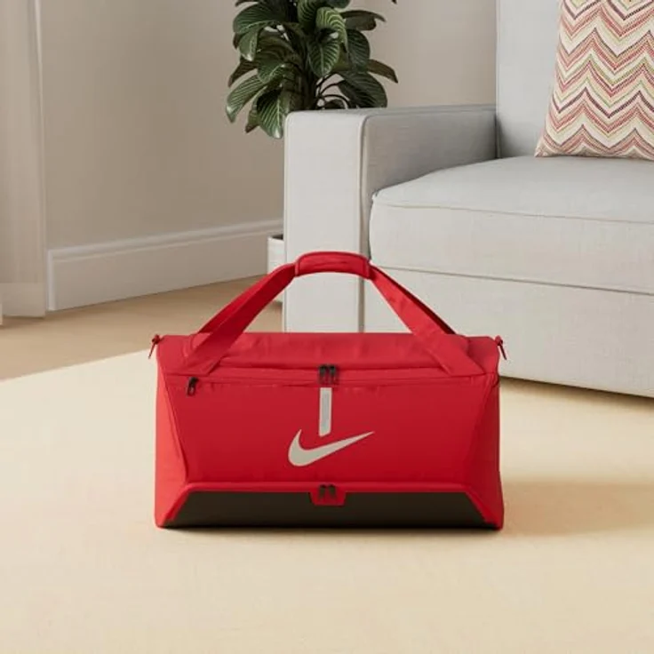 Nike Sporttasche TEAM DUFFEL BAG ACADEMY, Kindersporttasche in Größe M, red – Bild 5