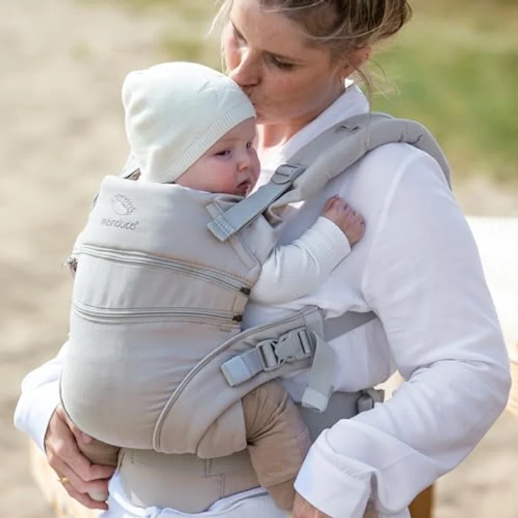 Manduca XT, Babytrage aus 100% Bio-Baumwolle, 3 Tragepositionen, ergonomischer Hüftgurt, variabel einstellbar für Babys von 3,5 bis 20 kg – Bild 8