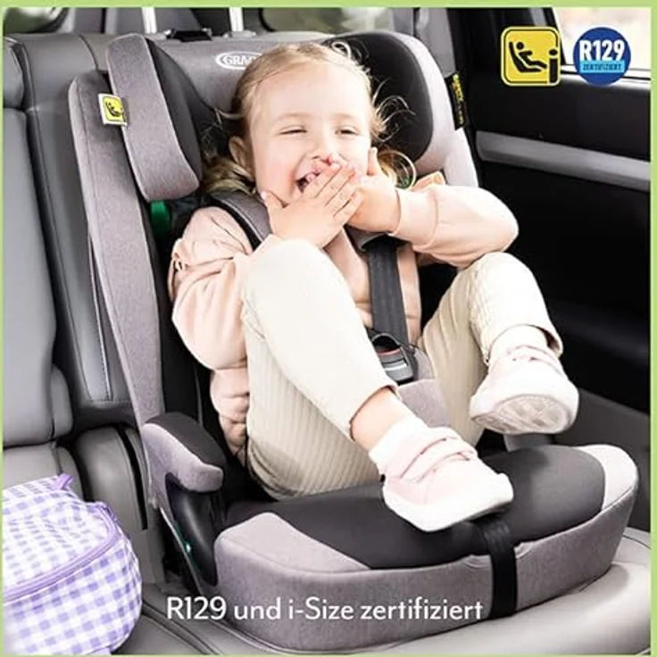 Graco Energi, Kindersitz i-Size R129 mit ISOFIX-Konnektoren und Komfortfunktionen für Kleinkinder und Teenager – Bild 2