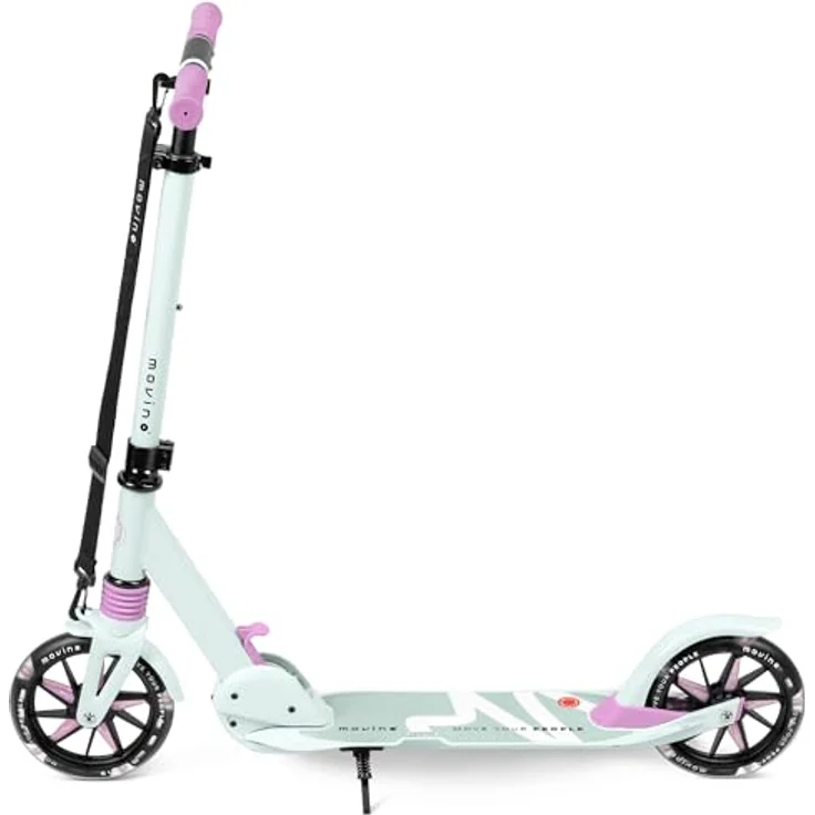 Movino Cityroller MOVINO CITY LIGHT, Scooter mit Stoßdämpfer, Batteriefreien LED-Rollen, max. 100 kg Traglast, höhenverstellbar für Körpergrößen von 135-170 cm – Bild 2