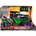 Monster Jam Smash 'n Bash Grave Digger, Ferngesteuerter Monstertruck mit Crash-Reparatur-Funktion, 2,4 GHz, Maßstab 1:15, ab 4 Jahren