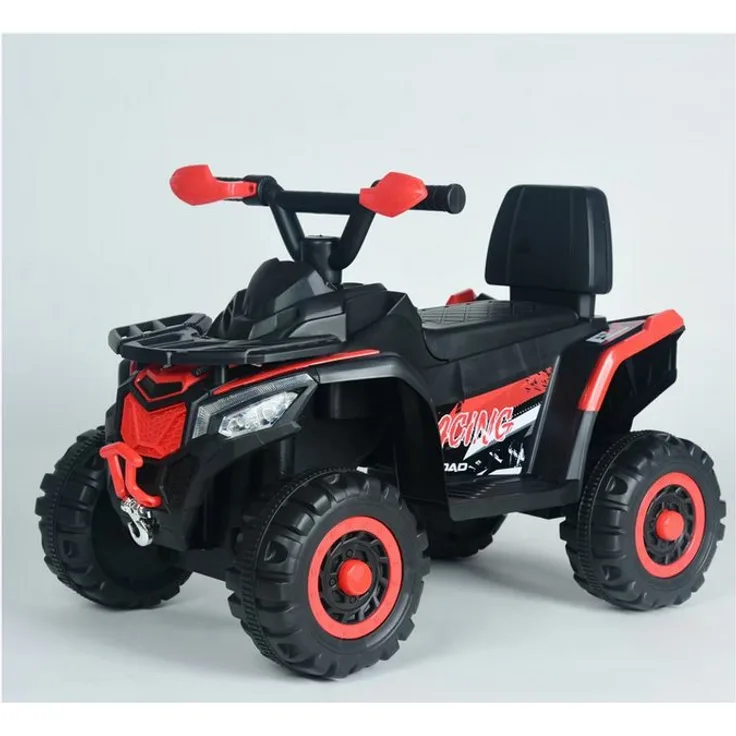 BoGi Elektro-Kinderquad BJEJ909, 6V Kinderfahrzeug mit LED-Scheinwerfer, Musikpanel und Gummireifen, geeignet für Kinder ab 1 Jahr